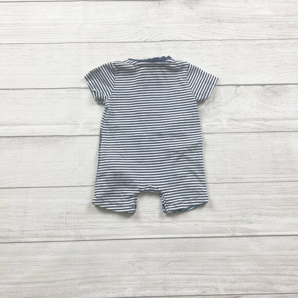 Petit Lem Baby Boy Romper Striped “Surf Paradise” One Piece 3 Months - Picture 3 of 3
